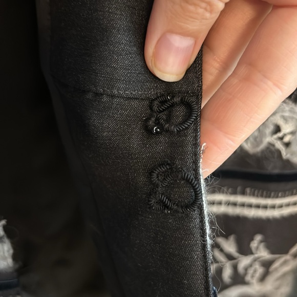 Zang Toi Blazer and Skirt Medium Wool/Charcoal Gray Blazer - Picture 4 of 16